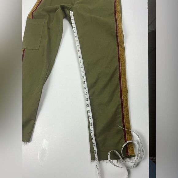 Joes Green Cargo Pants with Velvet Stripe - Picture 13 of 14